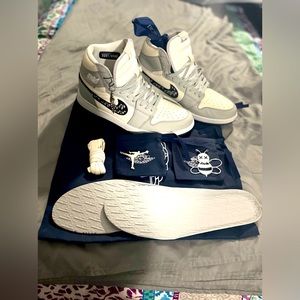 These are Air Jordan/Dior One of a kind/Authentic special edition high-tops.